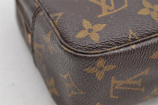 Auth Louis Vuitton Monogram Trousse Toilette 23 Clutch Hand Bag M47524 LV 5279I