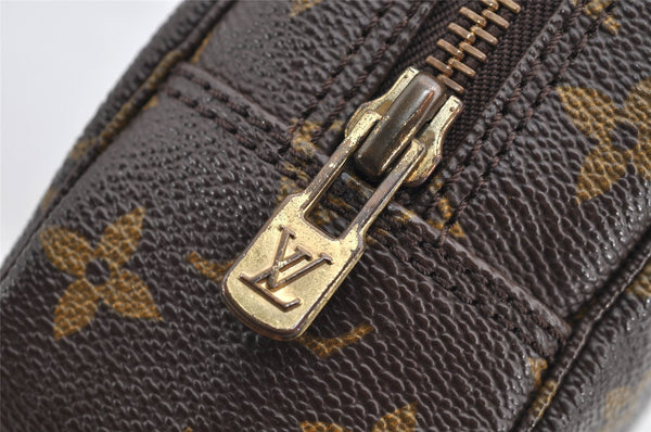 Auth Louis Vuitton Monogram Trousse Toilette 23 Clutch Hand Bag M47524 LV 5279I