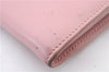 Authentic FENDI Monster Crayons Long Bifold Wallet Purse Leather Pink 5281C