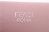 Authentic FENDI Monster Crayons Long Bifold Wallet Purse Leather Pink 5281C