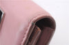 Authentic FENDI Monster Crayons Long Bifold Wallet Purse Leather Pink 5281C