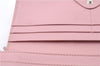 Authentic FENDI Monster Crayons Long Bifold Wallet Purse Leather Pink 5281C