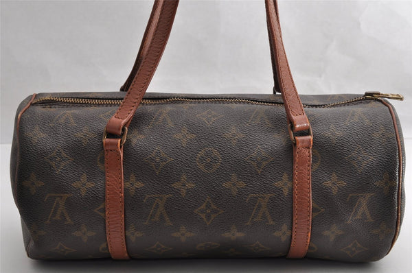Authentic Louis Vuitton Monogram Papillon 30 Hand Bag Old Model LV 5281I