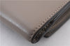 Authentic FENDI Peeka Boo Long Wallet Purse Leather Gray Box 5283C