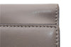 Authentic FENDI Peeka Boo Long Wallet Purse Leather Gray Box 5283C