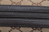 Authentic GUCCI Vintage Pouch Purse GG Canvas Leather 29595 Brown 5283I