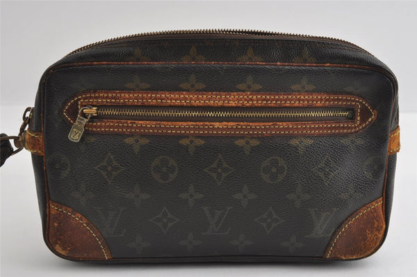 Authentic Louis Vuitton Monogram Marly Dragonne GM M51825 Clutch Bag Junk 5286I