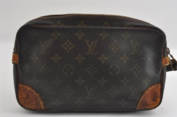 Authentic Louis Vuitton Monogram Marly Dragonne GM M51825 Clutch Bag Junk 5286I