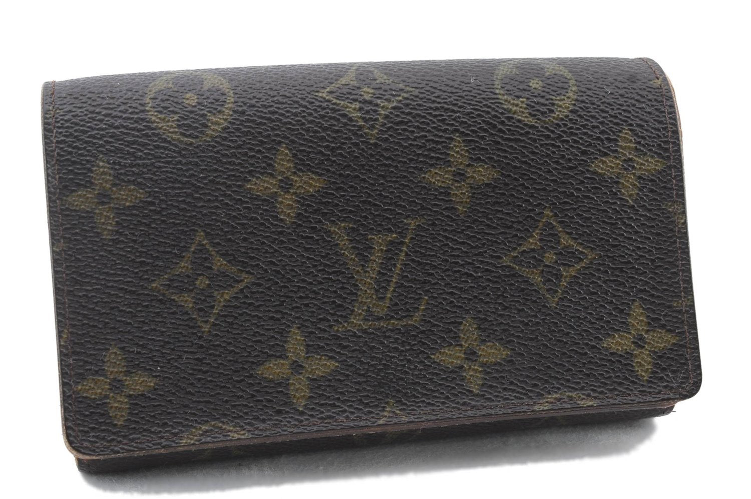 LOUIS VUITTON Monogram Porte Monnaie Zip Purse Bifold Wallet M61735 LV 5287C