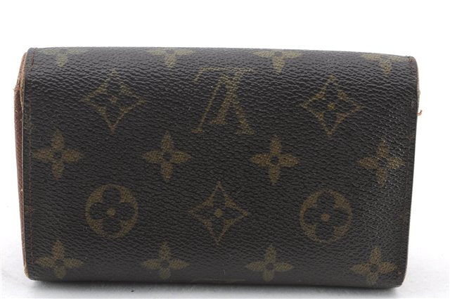 LOUIS VUITTON Monogram Porte Monnaie Zip Purse Bifold Wallet M61735 LV 5287C