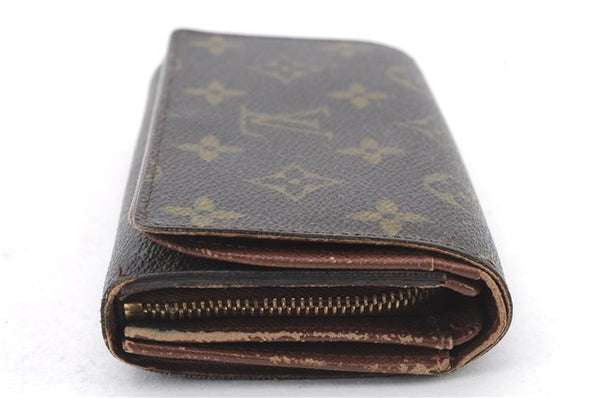 LOUIS VUITTON Monogram Porte Monnaie Zip Purse Bifold Wallet M61735 LV 5287C