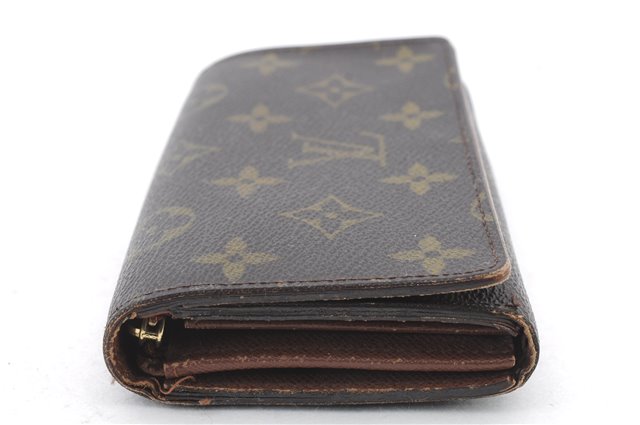 LOUIS VUITTON Monogram Porte Monnaie Zip Purse Bifold Wallet M61735 LV 5287C