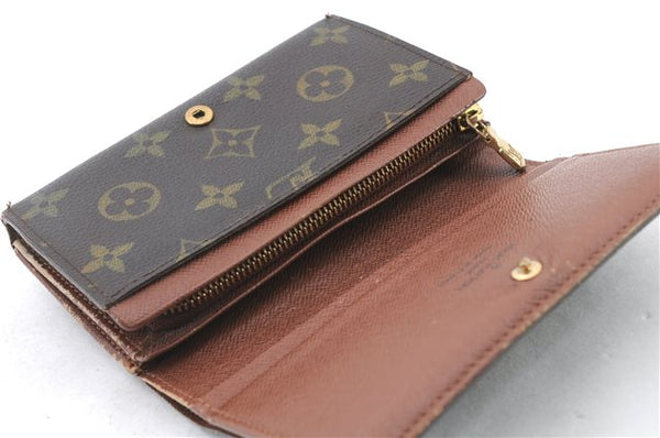 LOUIS VUITTON Monogram Porte Monnaie Zip Purse Bifold Wallet M61735 LV 5287C