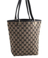Authentic GUCCI Shoulder Tote Bag Purse GG Canvas Leather 0021099 Black 5287E