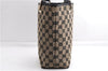 Authentic GUCCI Shoulder Tote Bag Purse GG Canvas Leather 0021099 Black 5287E