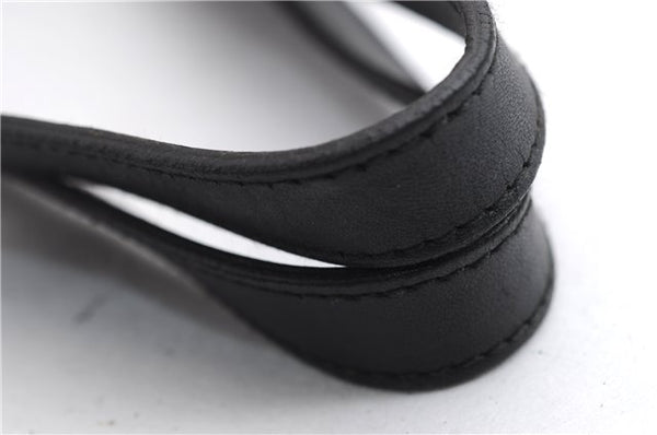 Authentic GUCCI Shoulder Tote Bag Purse GG Canvas Leather 0021099 Black 5287E