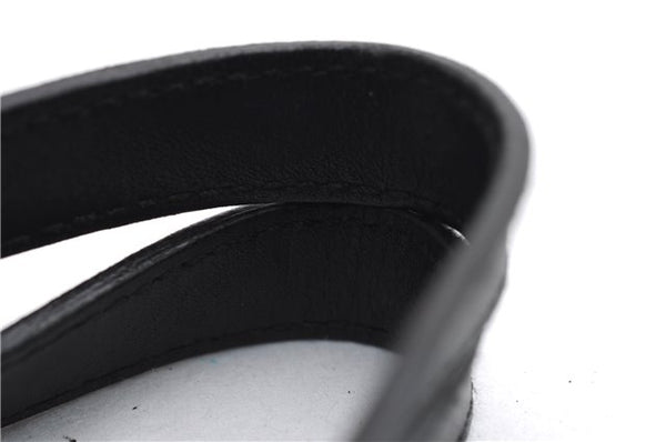 Authentic GUCCI Shoulder Tote Bag Purse GG Canvas Leather 0021099 Black 5287E