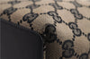 Authentic GUCCI Shoulder Tote Bag Purse GG Canvas Leather 0021099 Black 5287E