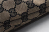 Authentic GUCCI Shoulder Tote Bag Purse GG Canvas Leather 0021099 Black 5287E
