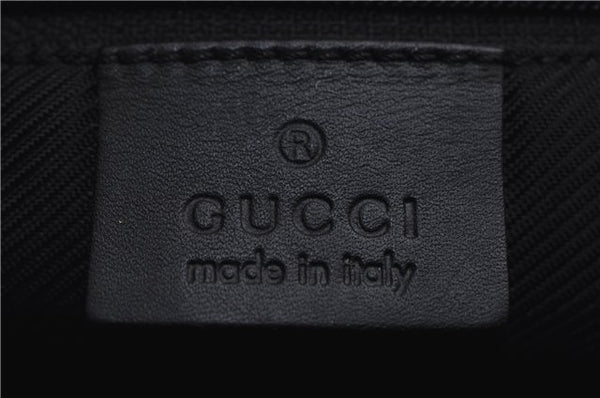 Authentic GUCCI Shoulder Tote Bag Purse GG Canvas Leather 0021099 Black 5287E