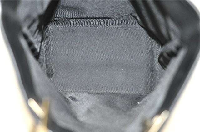 Authentic GUCCI Shoulder Tote Bag Purse GG Canvas Leather 0021099 Black 5287E