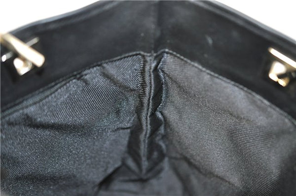 Authentic GUCCI Shoulder Tote Bag Purse GG Canvas Leather 0021099 Black 5287E