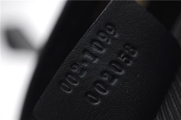 Authentic GUCCI Shoulder Tote Bag Purse GG Canvas Leather 0021099 Black 5287E