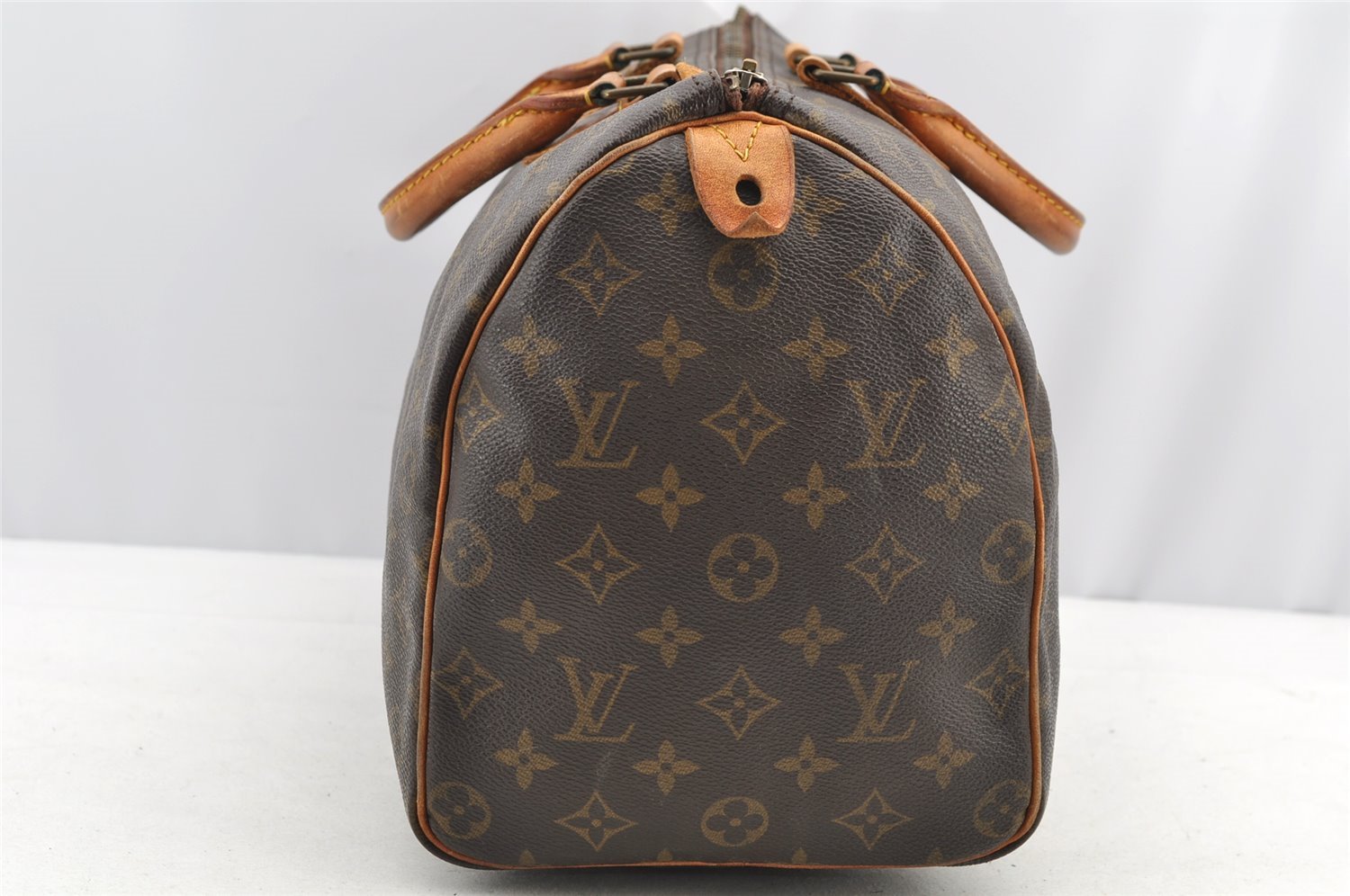 Authentic Louis Vuitton Monogram Speedy 35 Hand Boston Bag M41524 LV Junk 5287I