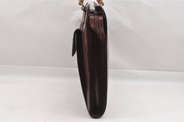 Authentic GUCCI Bamboo 2Way Briefcase Business Bag Leather Brown 5288I