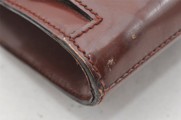 Authentic GUCCI Bamboo 2Way Briefcase Business Bag Leather Brown 5288I