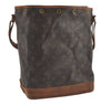 Authentic Louis Vuitton Monogram Noe Shoulder Drawstring Bag M42224 LV 5289I