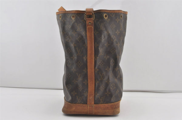 Authentic Louis Vuitton Monogram Noe Shoulder Drawstring Bag M42224 LV 5289I