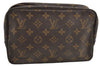 Auth Louis Vuitton Monogram Trousse Toilette 23 Clutch Bag M47524 Junk 5290I