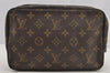 Auth Louis Vuitton Monogram Trousse Toilette 23 Clutch Bag M47524 Junk 5290I