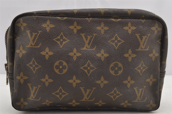 Auth Louis Vuitton Monogram Trousse Toilette 23 Clutch Bag M47524 Junk 5290I