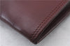 Authentic Cartier Must de Cartier Clutch Bag Leather Bordeaux Red 5292C