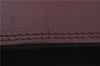 Authentic Cartier Must de Cartier Clutch Bag Leather Bordeaux Red 5292C