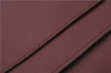 Authentic Cartier Must de Cartier Clutch Bag Leather Bordeaux Red 5292C