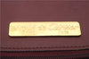 Authentic Cartier Must de Cartier Clutch Bag Leather Bordeaux Red 5292C