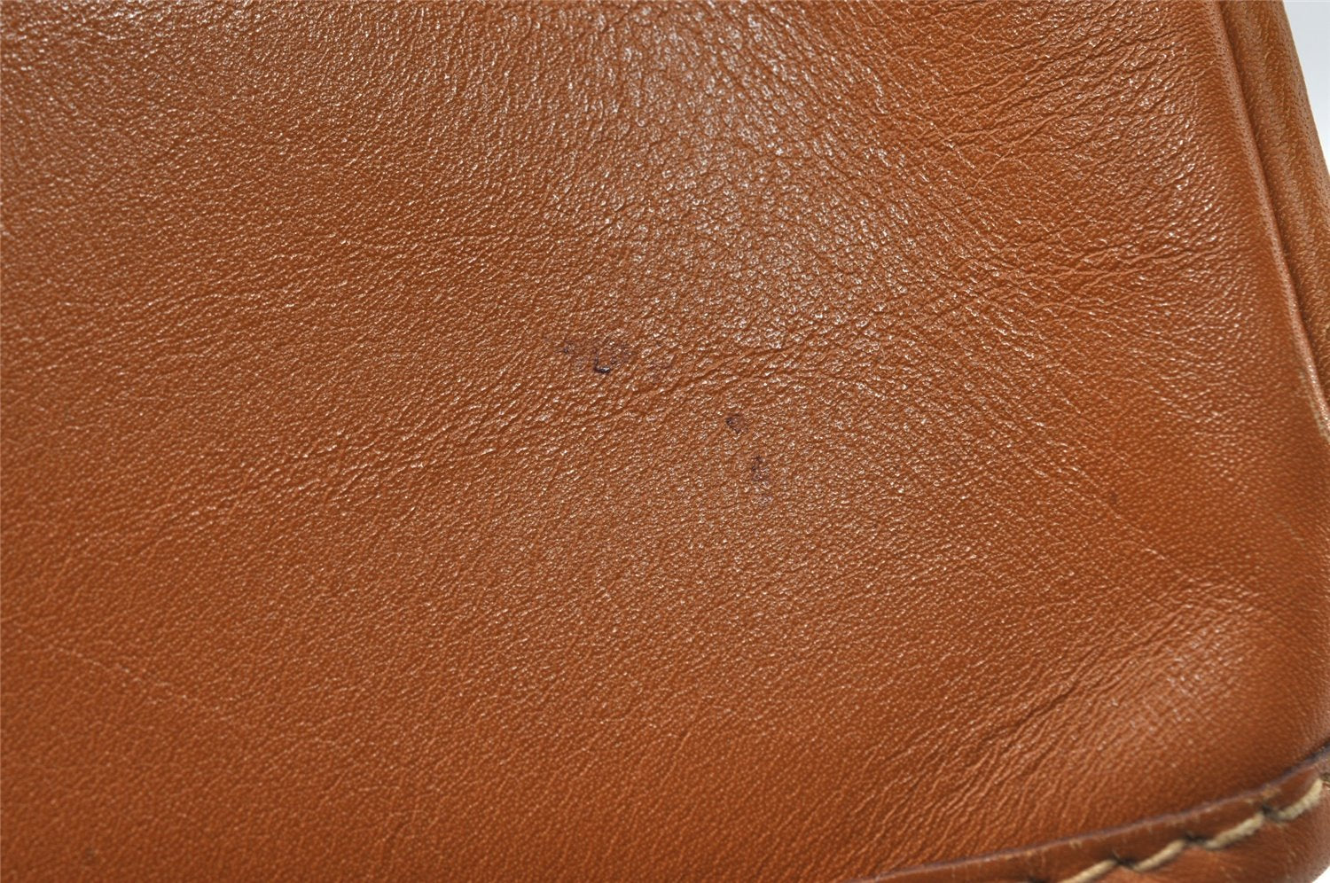 Authentic GUCCI Vintage Clutch Hand Bag Purse Leather Brown 5293I