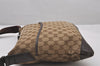 Authentic GUCCI Shoulder Cross Body Bag GG Canvas Leather 145857 Brown 5294I