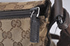 Authentic GUCCI Shoulder Cross Body Bag GG Canvas Leather 145857 Brown 5294I