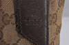Authentic GUCCI Shoulder Cross Body Bag GG Canvas Leather 145857 Brown 5294I