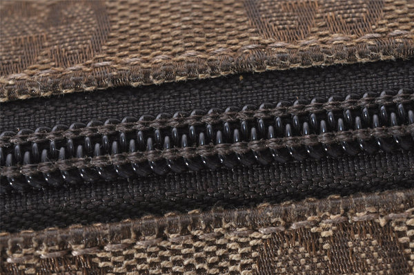 Authentic GUCCI Shoulder Cross Body Bag GG Canvas Leather 145857 Brown 5294I