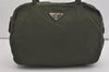 Authentic PRADA Vintage Nylon Tessuto Hand Bag Purse Green 5297I