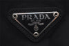 Authentic PRADA VELA Nylon Tessuto Leather Backpack Purse B6677 Black 5298I