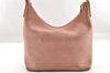 Authentic GUCCI Vintage Shoulder Hand Bag Purse Suede Leather Pink 5301I