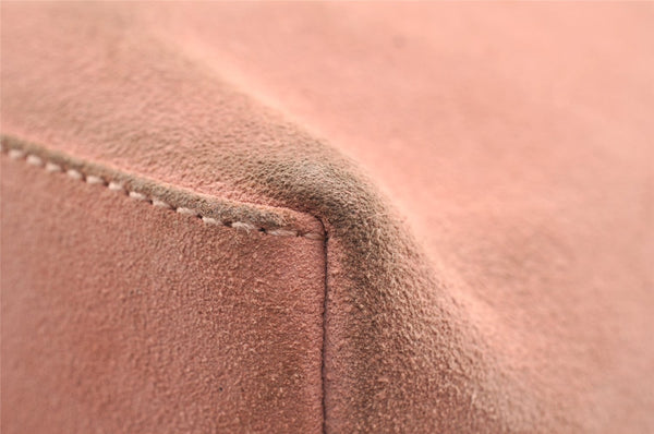 Authentic GUCCI Vintage Shoulder Hand Bag Purse Suede Leather Pink 5301I