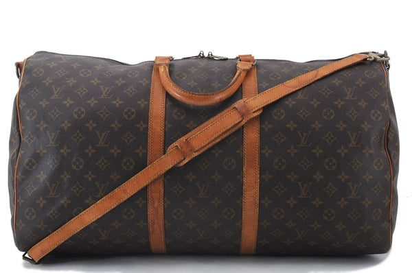 Auth LOUIS VUITTON Monogram Keepall Bandouliere 60 Boston Bag M41412 LV 5304C