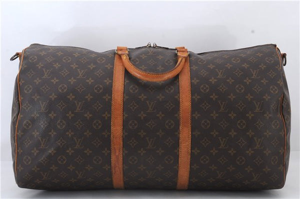 Auth LOUIS VUITTON Monogram Keepall Bandouliere 60 Boston Bag M41412 LV 5304C